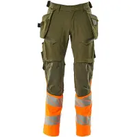 Mascot Accelerate Safe 19131 Hanging Pockets Big Work Pants Vert 52 / 30 Homme