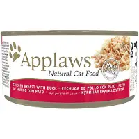 Applaws Nourriture Humide Pour Chats Au Poulet Et Au Canard 24x70g