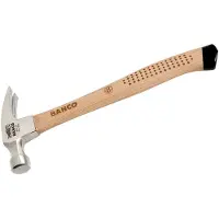 Bahco Nail Hammer With Rip Nails And Polished Head 20 Oz Doré