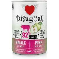 Disugual Nourriture Humide Pour Chiens à La Viande De Porc Et Aux Pommes 6x400g