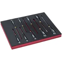 Bahco Jeu De Tournevis Slotted In Foam Tray 2-3 Fit&go 8 Unités
