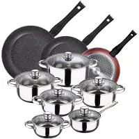San Ignacio Ensemble De Casseroles Ø20/24-28 Cm 15 Unités