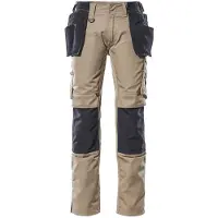 Mascot Unique 17631 Hanging Pockets Big Work Pants Beige 54 / 35