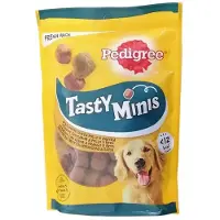 Mars Pedigree Tasty Bites Chewy Cubes Bird Dog Snack 130g 6 Units Jaune