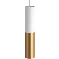 Creative Cables Spot Tub-e14 Double Tube Métallique. Avec Double Anneau Porte-douille
