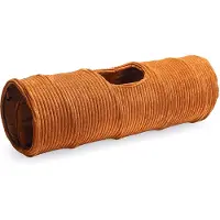 Designed By Lotte Acanalado Cat Tunnel Marron 25 x 25 x 75 cm
