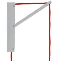 Creative Cables Pinocchio Adjustable Wooden Wall Support For Hanging Lamps Argenté
