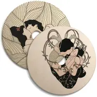 Creative Cables Paravent En Bois Motif Ovni Par Illustrators Double Face Édition Spéciale Italien 33 Cm