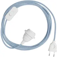 Creative Cables Abat-jour Snakebis Zig-zag E27-faisceau De Câblage Avec Douille. Câble Textile En Zigzag Et Fiche Bipolaire 1.8 M