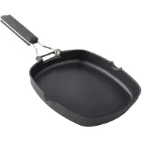Supreme Grille En Aluminium Moulé Avec Poignée Pliable Lisse En Xylane 28 Cm