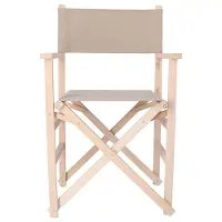 Wellhome Fauteuil De Réalisateur Finition Coucher De Soleil Sans Vernis Toile De Pierre 51x46x86 Cm