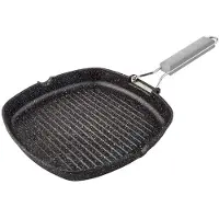 Supreme Poignée De Gril En Pierre Pliable à Rayures 20 Cm