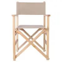 Wellhome Fauteuil De Réalisateur Sunset Fini En Toile De Pierre D´huile 51x46x86 Cm