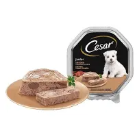 Cesar Nourriture Pour Chiots à La Dinde Et Au Bœuf 150g 14 Unités