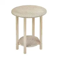 Wellhome Table De Brancard Gazte Finition Sans Vernis 40x40x75 Cm