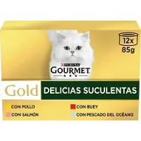 Purina Assortiment De Gourmandises Succulentes Pour Chats Gastronomes 12x85g Or 8 Unités