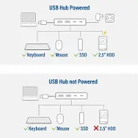 ACT Ac6125 Usb-a 3.0 Hub Argenté