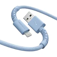 Fresh 'n rebel Flexwave Silicone Braided Câble Usb-a Vers Lightning 2 M Vivid Blue