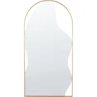 Beliani Miroir COLOMBIER Métal Doré