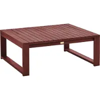Beliani Table De Jardin Rouge Foncé Timor