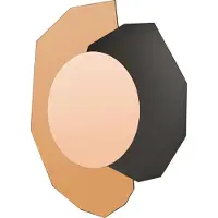Beliani Miroir TROYON Rose doré
