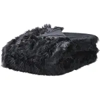 Shumee Couvre-Lit 200 X 220 Cm Noir Delice