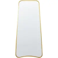 Beliani Miroir LEVET Métal Doré