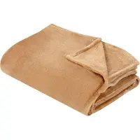 Beliani Couverture BAYBURT 150 x 200 cm Beige sable