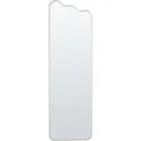 Beliani Miroir ABZAC Métal Blanc cassé