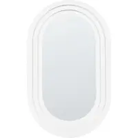 Beliani Miroir MASSILLY Blanc