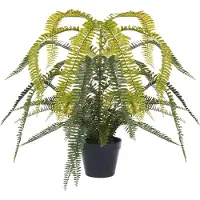 Beliani Plante artificielle FERN LEAF PLANT Vert
