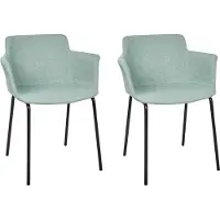 Beliani Ensemble de 2 chaises de salle à manger Belfield Mint Lumarko !