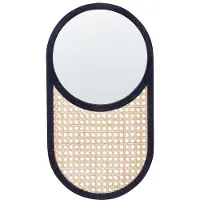 Beliani Miroir BALEAL Rotin Naturel
