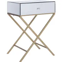 Beliani Table D'appoint Argenté Vivy