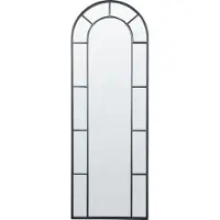 Beliani Miroir CROSSES Métal Noir