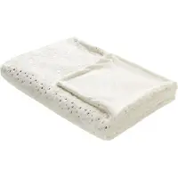 Beliani Couverture Alazeya 150 X 200 Cm Crème