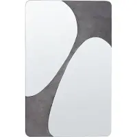 Beliani Miroir ORMES Gris