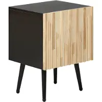 Beliani Table De Chevet Bois Bois Clair Dalcross