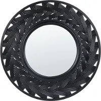 Beliani Miroir TIERGA Noir