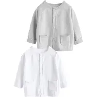 Next Cardigan gris / blanc
