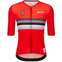 Santini Uci World Champion Switzerland 2025 Short Sleeve Jersey Rouge 3XL