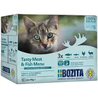 Bozita viande & poisson multipack pâtées pour chat