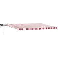vidaXL Store extensible rouge et blanc 500 x 300 cm