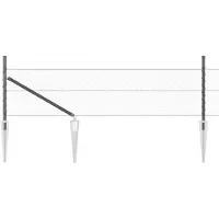 vidaXL Clôture en fil de fer soudé avec pointes 100 x 0,8 m (L x H)
