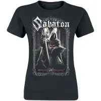 Sabaton T-Shirt Manches courtes de - Templars - S - XXL - pour Femme - noir - Taille XXL
