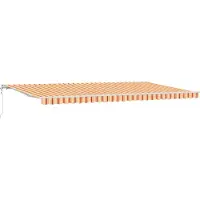 vidaXL Store extensible jaune et orange 600 x 300 cm