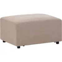Beliani Ottoman Kohlo Taupe Tissu