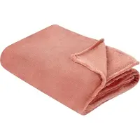 Beliani Couverture BAYBURT 150 x 200 cm Corail