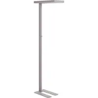 Beliani Lampadaire LED aluminium argenté 197 cm de hauteur dimming éclairage industriel moderne home office