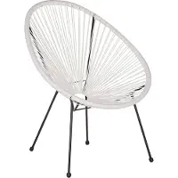 Beliani Chaise Technorattan blanche Acapulco Ii Lumarko !